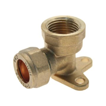 Compression Wallplate Elbow Female