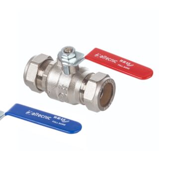 Lever Ball Valve Red/Blue