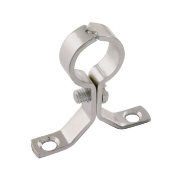 15mm Pressed Chrome Pipe Clip