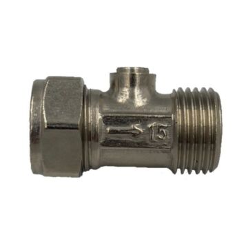 15mm x 1/2" MI Flat-Faced Straight Isolating Valve