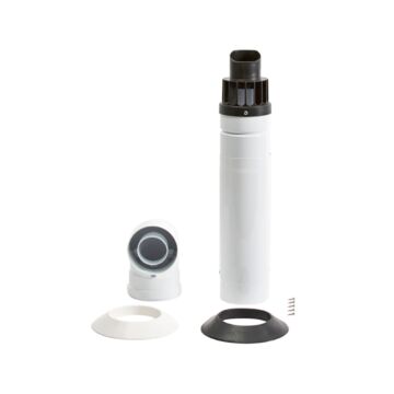 Telescopic Flue Kit Black