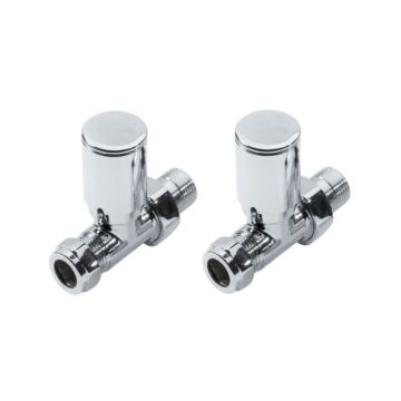 Radiator Valve Straight 15mm (Pair)