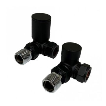 Corner Valve 15mm (Pair) - Black