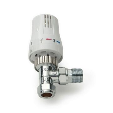 Style Angled Thermostatic Radiator Valve