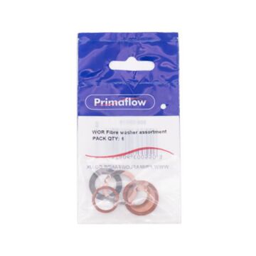 Assorted Fibre Washers (Pack of 6)