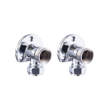 Chrome Elbow Wall Plate