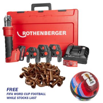 Romax Nano Press Tool Kit M Profile With Jaws With Free World Cup Football