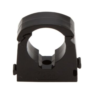 Single Hinged Identification Pipe Clip Black