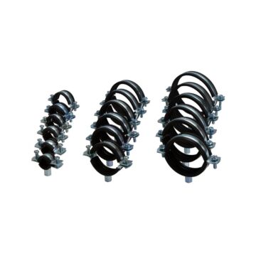 Rubber Lined Steel Clips Pack of 10