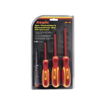 Technician's Insulated VDE Screwdriver Set � 4 Piece