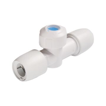 Hep2O shut-off valve 15mm white
