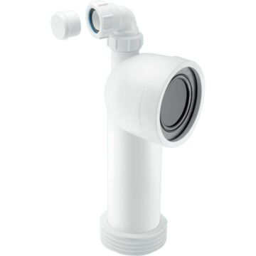 90� Adjustable Length Rigid WC Connector with Vent WC-CON8V