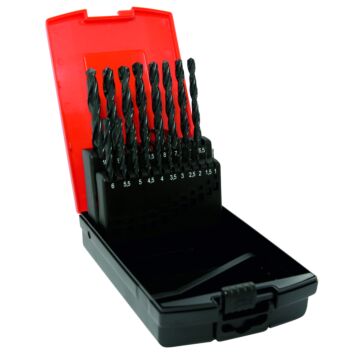 Premium HSS Twist Drill Bit 19 Piece Set