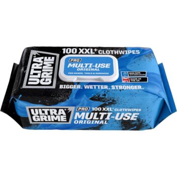 Ultragrime Pro Multiuse Wipes 100 XXL Wipes Pack