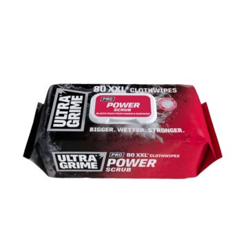 Ultragrime Power Scrub Wipes 80 XXL Wipes Pack