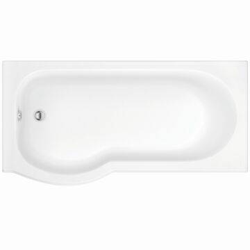 Penlee P-Shaped Shower Bath - Right Hand - 1500 x 900mm