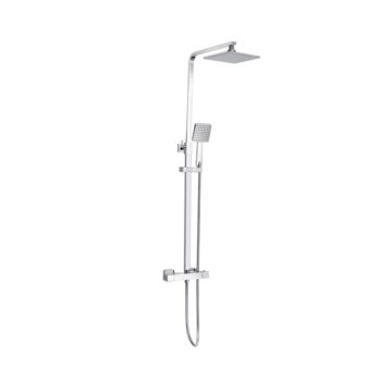 Dalcross Twin Square overhead shower pack Chrome Complete with fixing brackets