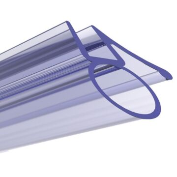 5-6MM GLASS UNIVERSAL BATH SCREEN BOTTOM BUBBLE SEAL + DEFFLCTOR 1500MM