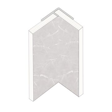 Internal Hidden Corner Profile 2400mm Aluminium