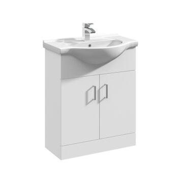 Vista 1 Door Vanity Unit & Basin 650mm 